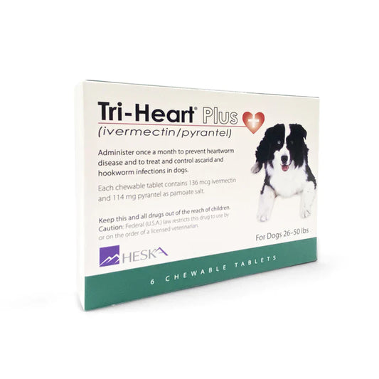 TRI-HEART PLUS 心絲蟲藥 - Medium Dogs(26-50lbs)(Green)