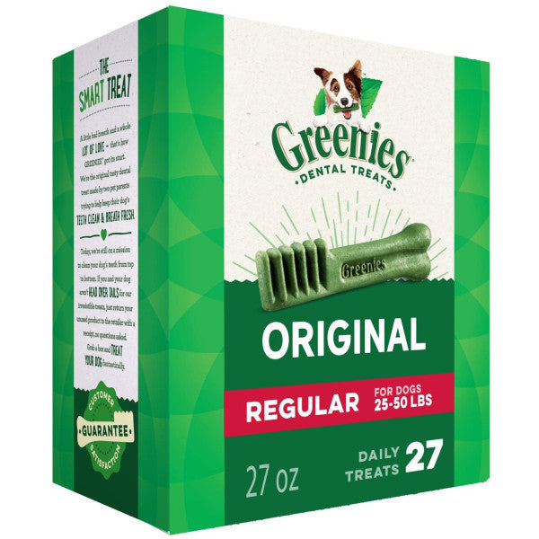 GREENIES - CANINE DENTAL TREATS 潔齒骨 (的骰犬 / 迷你犬 / 標準犬 / 大型犬)27OZ