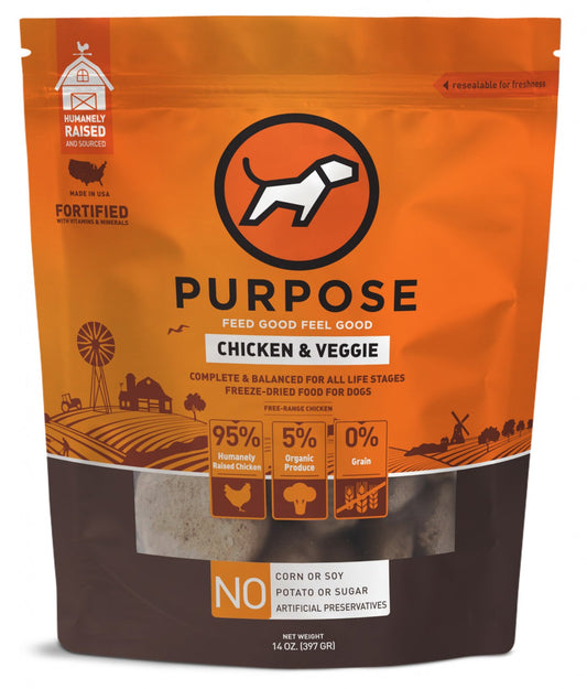 Purpose普斯凍乾狗糧-雞肉14oz (005928)