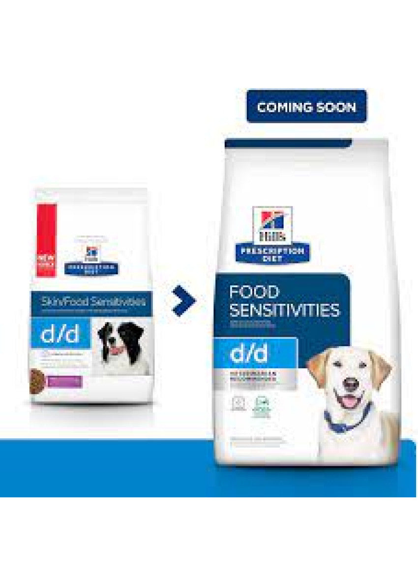 Hill's Prescription Diet d/d Skin Sensitivities Canine ( Potato & Duck ) / 希爾思犬用皮毛亮澤處方(馬鈴薯& 鴨肉) 8lbs (5347)