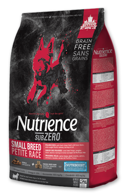 Nutrience SubZero凍乾脫水鮮牛肝-無穀物紅肉、海魚小型犬配方11lb (004722)