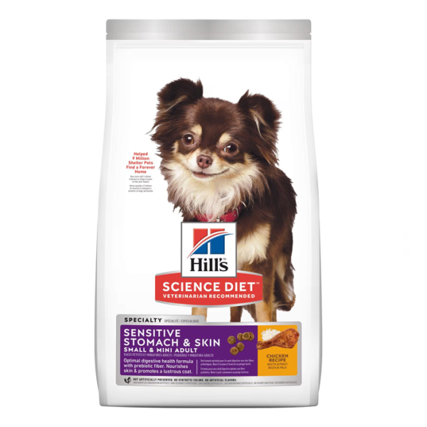 Hill's Science Diet Adult Sensitive Stomach & Skin Small & Mini Chicken Recipe dog food  / 希爾思胃部及皮膚敏感小型成犬糧 4lb (607592)