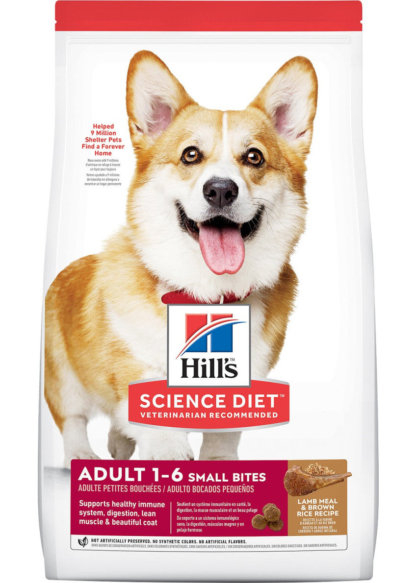 Hill's Adult Lamb Meal & Rice Recipe Small Bites For Dogs /  希爾思成犬羊飯配方（細粒）15.5lbs (8557)