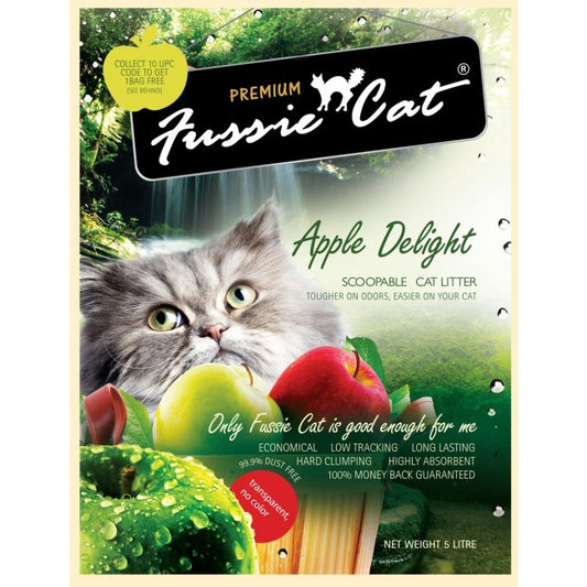Fussie Cat礦物砂(蘋果味Apple Delight) 10L x10包 (002072)