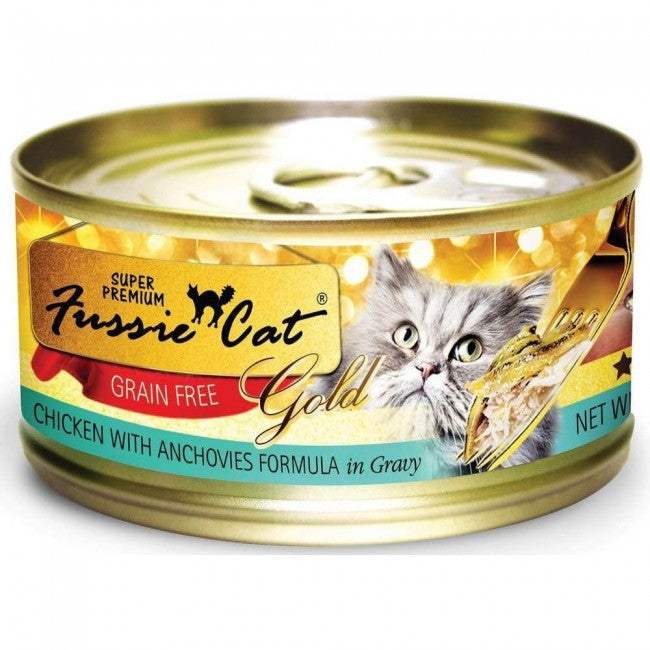 *原箱優惠*Fussie Cat Gold Label天然貓罐頭80g x24罐(不可混款)