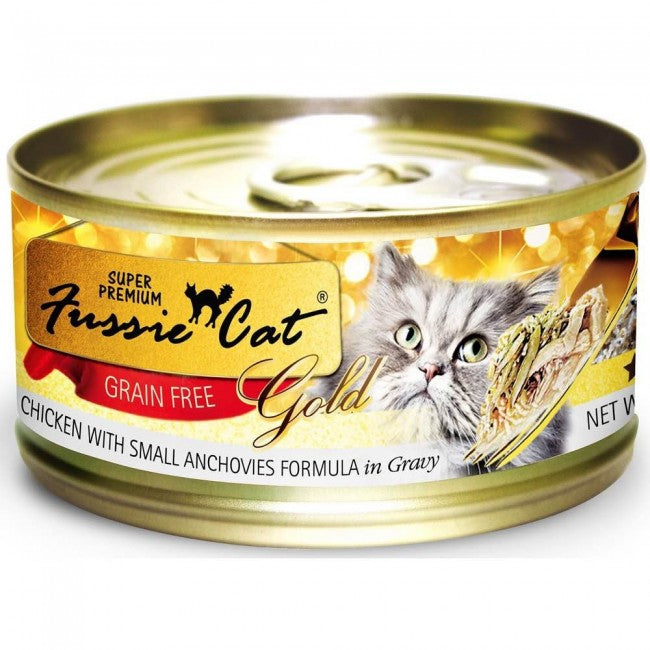 *原箱優惠*Fussie Cat Gold Label天然貓罐頭80g x24罐(不可混款)