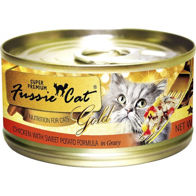*原箱優惠*Fussie Cat Gold Label天然貓罐頭80g x24罐(不可混款)