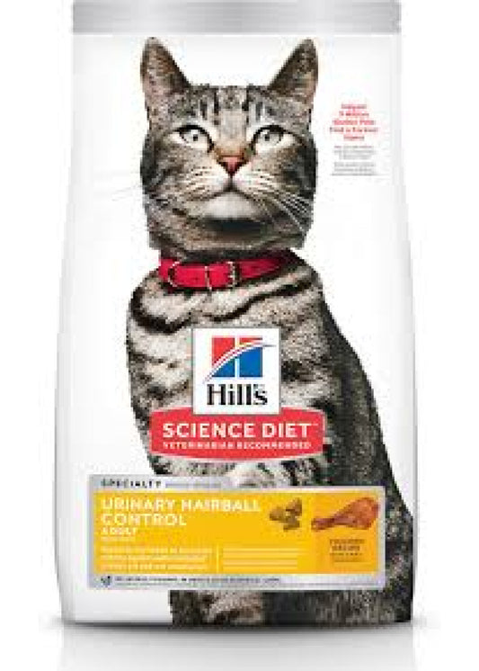 Hill's Science Diet Adult Urinary Hairball Control For Cats  / 希爾思成貓泌尿道健康和去毛球 15.5lbs (10137)