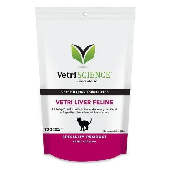 VETRISCIENCE - VETRI-LIVER FELINE 120 BITE-SIZED CHEWS 貓肝臟保健咀嚼片-120粒