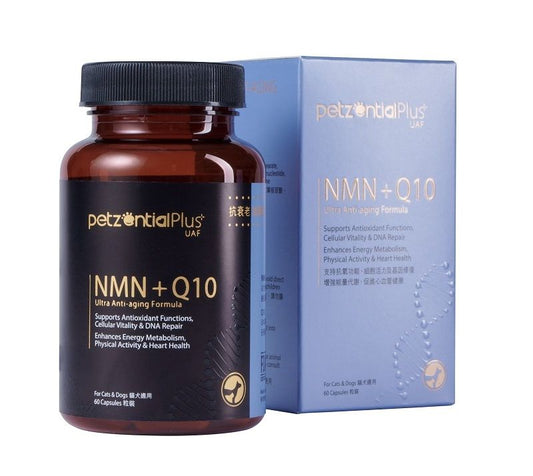 Petzential Plus 必生優 NMN + Q10 抗衰老加強配方 60粒裝 (007215)