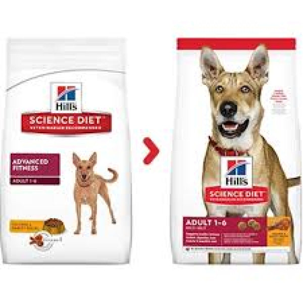 Hill's Adult Advanced Fitness Original Bite Chicken For Dogs  / 希爾思成犬優質健康雞肉配方（標準粒）15kg (6488HG)