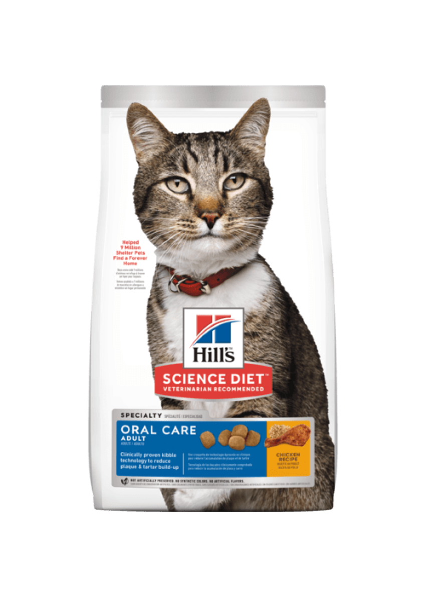 Hill's Adult Oral Care For Cats  / 希爾思成貓口腔護理專用配方 3.5lbs (10302HG)