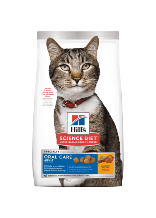 Hill's Adult Oral Care For Cats  / 希爾思成貓口腔護理專用配方 3.5lbs (10302HG)