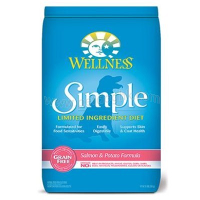 Wellness Simple 三文魚無穀物低敏配方乾狗糧24lb (000695)